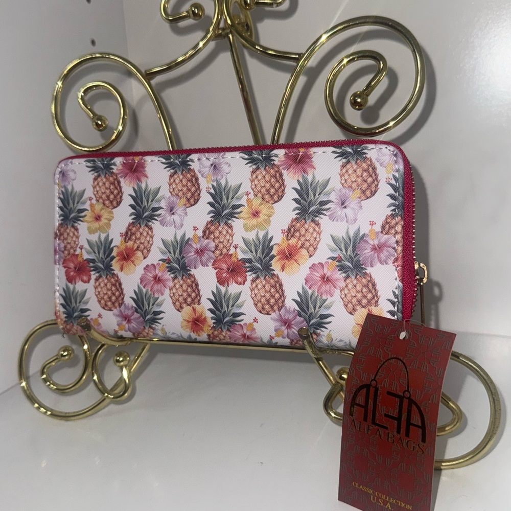 Pineapple Print Wallet